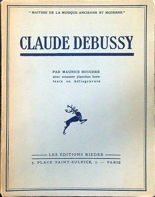 Claude Debussy - Maurice Boucher - copertina
