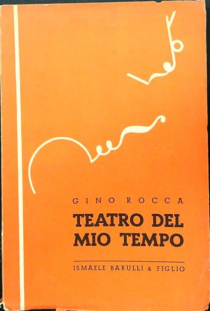 Teatro del mio tempo - Gino Rocca - copertina