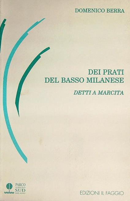 Dei prati del Basso Milanese detti a marcita - Domenico Berra - copertina