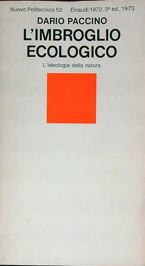 L' imbroglio ecologico