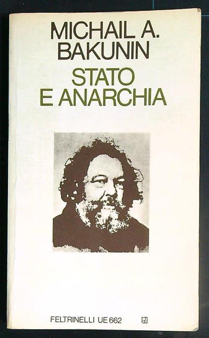 Stato e anarchia - Michail Bakunin - copertina