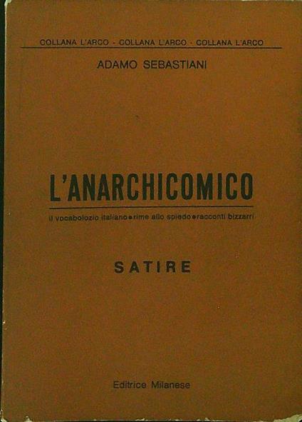 L' anarchicomico Satire - Adamo Sebastiani - copertina