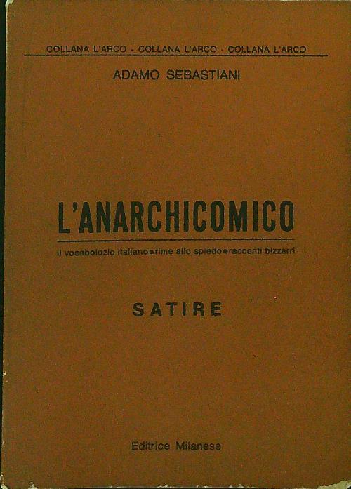 L' anarchicomico Satire - Adamo Sebastiani - copertina