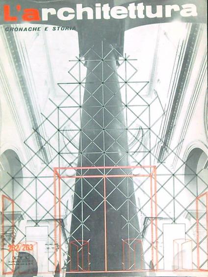 L' architettura. Cronache e storia 262/263 agosto/sett 1977 - copertina