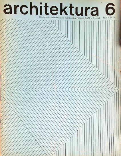 Architektura 6/1970 - copertina