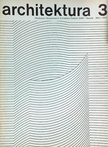 Architektura 3/1970 - copertina