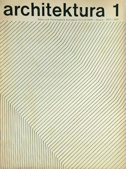Architektura 1/1970 - copertina