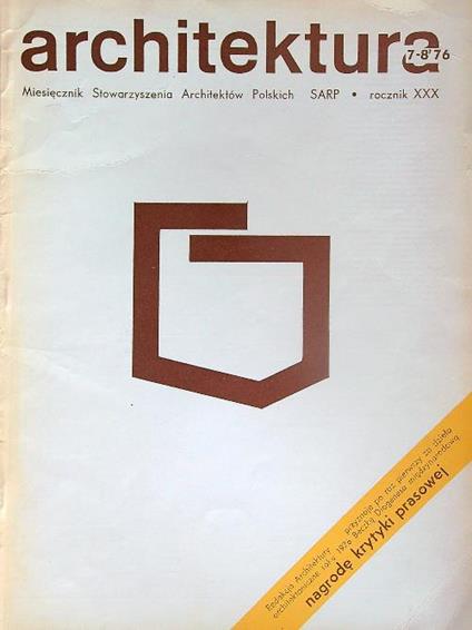 Architektura 7-8/76 - copertina