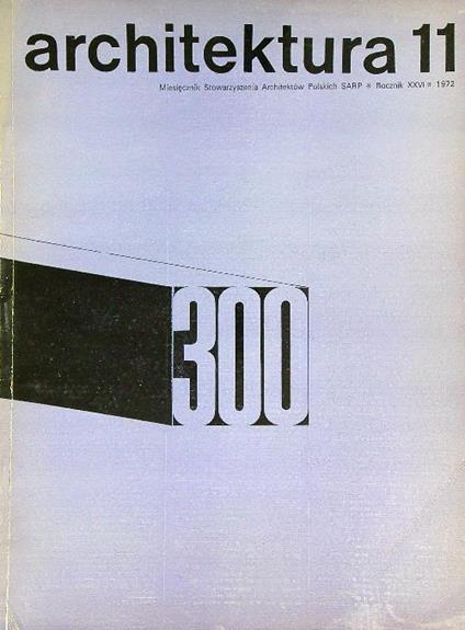 Architektura 11/ 1972 - copertina