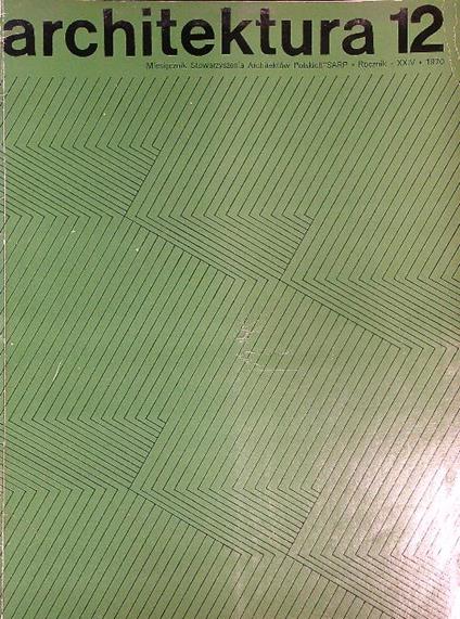 Architektura 12/1970 - copertina