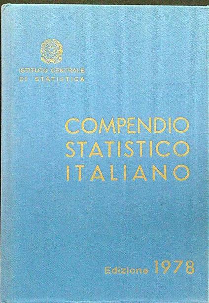 Compendio statistico italiano 1978 - copertina