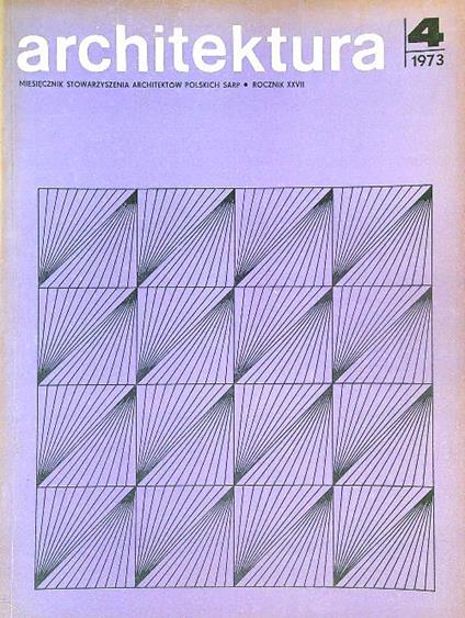 Architektura 4/1973 - copertina