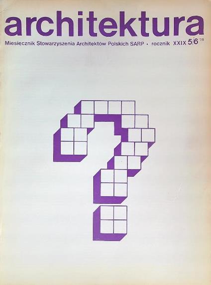 Architektura 5/6-75 - copertina