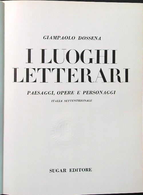 Luoghi letterari - Giampaolo Dossena - copertina
