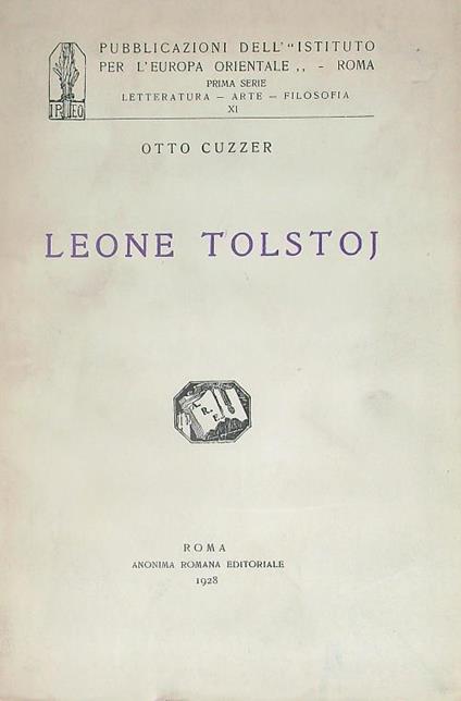 Leone Tolstoj - Otto Cuzzer - copertina