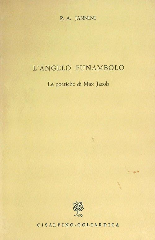 L' angelo funambolo - P.A. Jannini - copertina