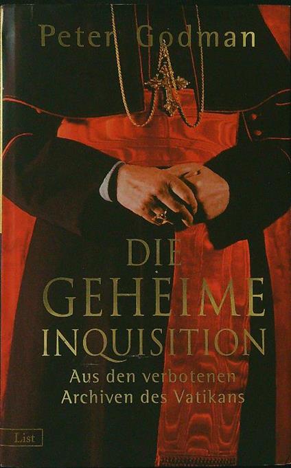 Die  geheime inquisition - Peter Godman - copertina