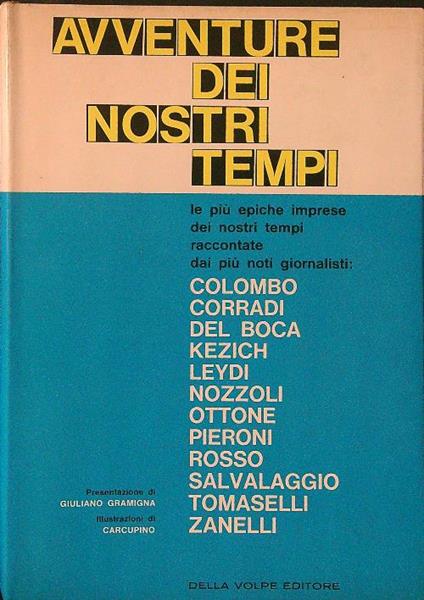 Avventure dei nostri tempi - copertina