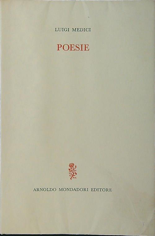 Poesie - Luigi Medici - copertina