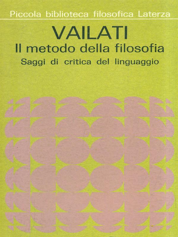 Il metodo della filosofia
