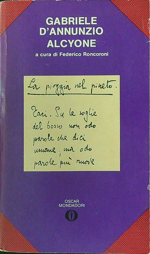 Alcyone - Gabriele D'Annunzio - copertina