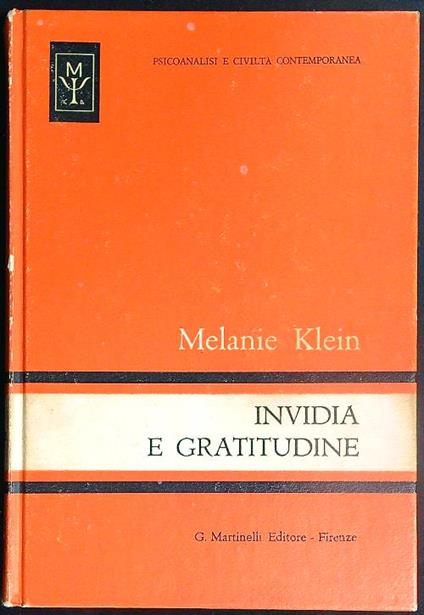 Invidia e gratitudine - Melanie Klein - copertina