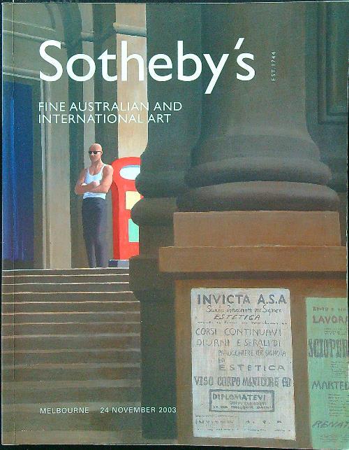 Sotheby's fine australian and international Melbourne 24 november 2003