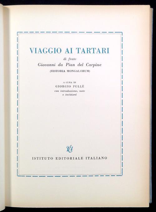 Viaggio ai Tartari