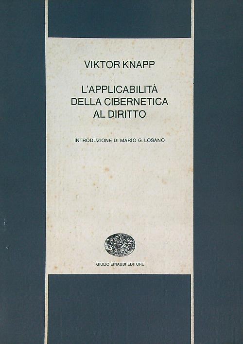 L' applicabilità della cibernetica al diritto