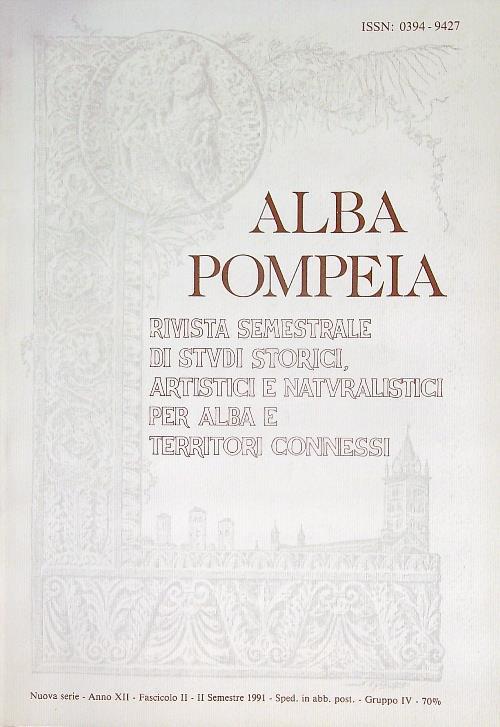 Alba Pompeia Fasc II - II Semestre 1991
