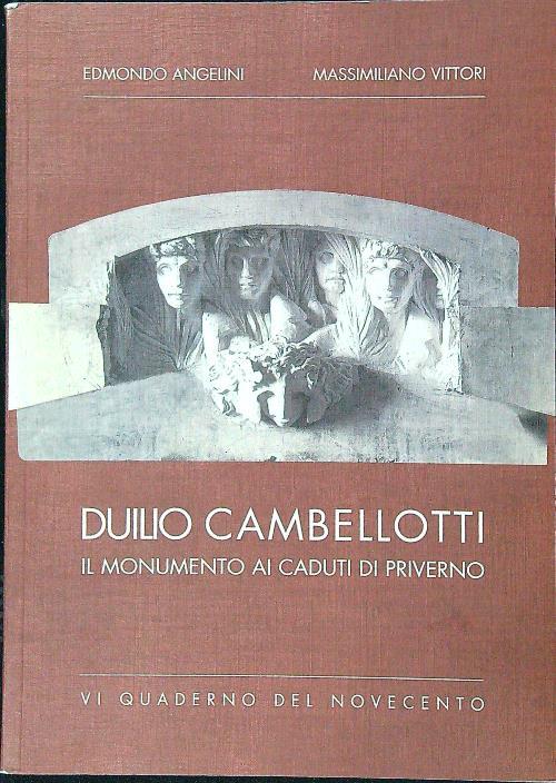 Duilio Cambellotti - Il momumento ai caduti di Priverno