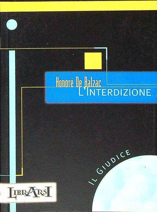 L' interdizione - Honorè De Balzac - copertina