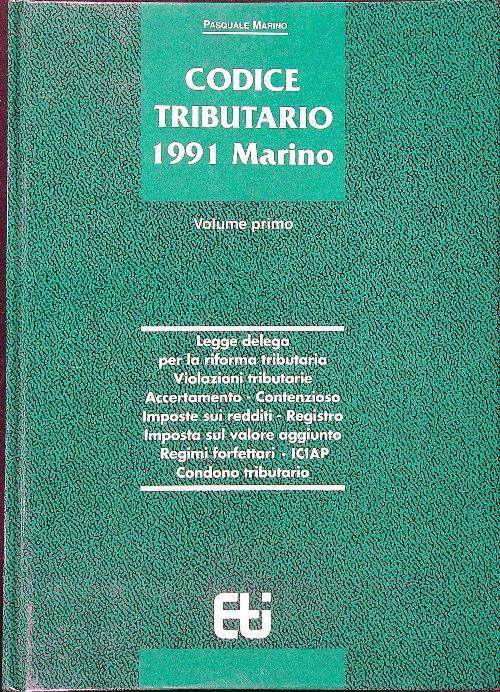 Codice tributario marino 1991 vol.1 - copertina