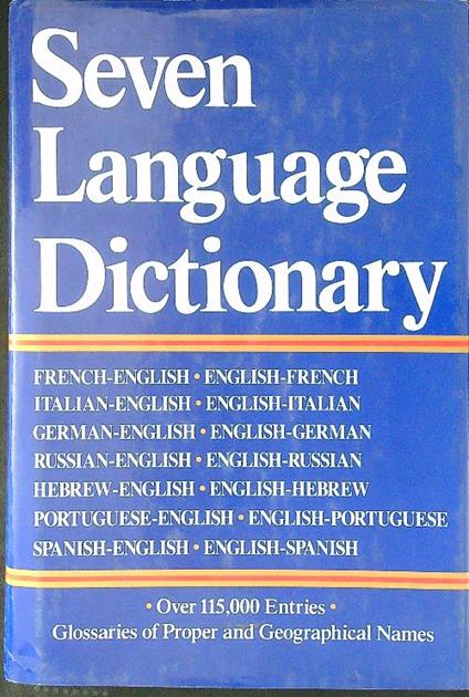 Seven languages dictionary - copertina
