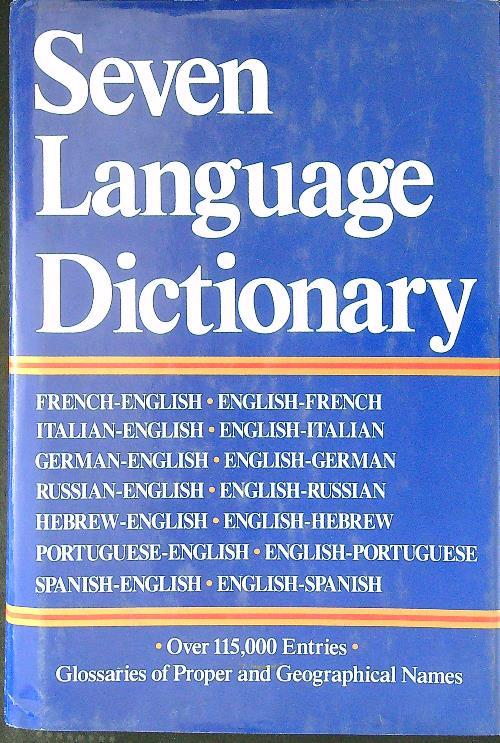 Seven languages dictionary - copertina