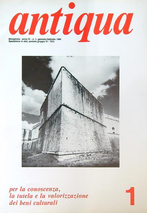 Antiqua 1/1984 - copertina