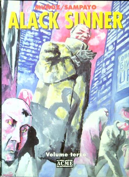 Alack Sinner Volume terzo - Munoz - copertina