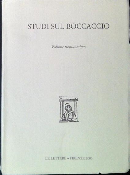 Studi sul Boccaccio. Volume XXXI/2003 - copertina
