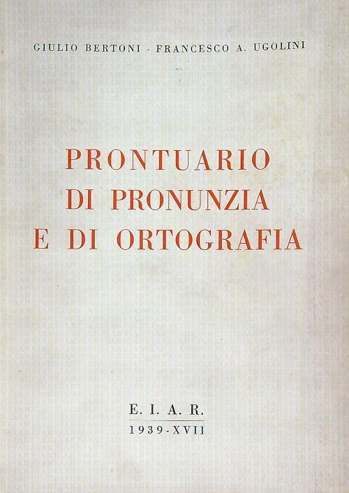 Prontuario di pronunzia e di ortografia