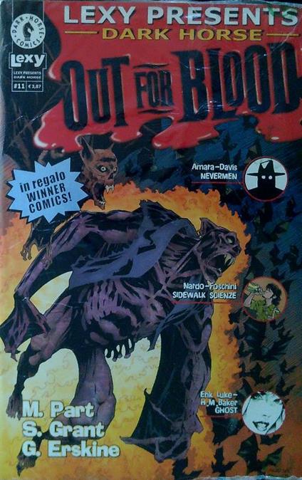 Dark Horse. Out for blood + Winner Comics - copertina