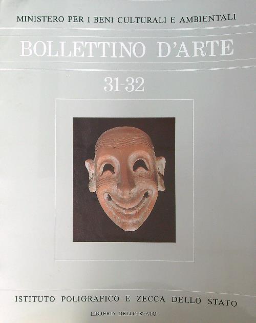 Bollettino d'Arte 31-32 - copertina