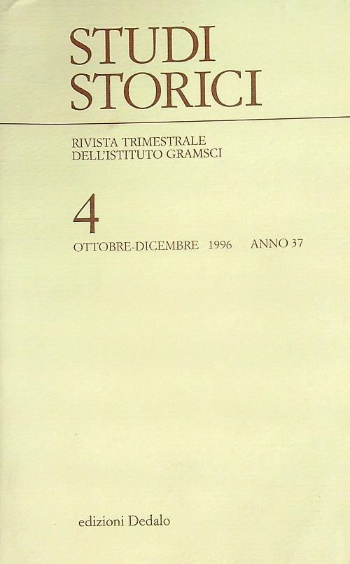 Studi storici  4/1996 - copertina