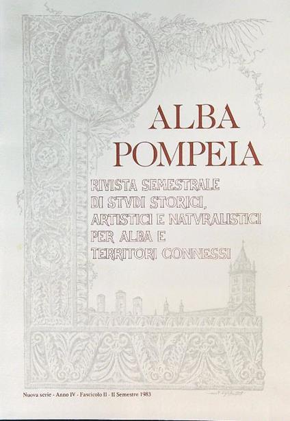 Alba Pompeia Fasc II - II sem 1983 - copertina