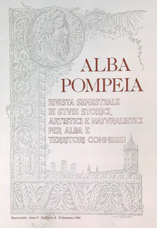 Alba Pompeia Fasc II - II sem 1984 - copertina