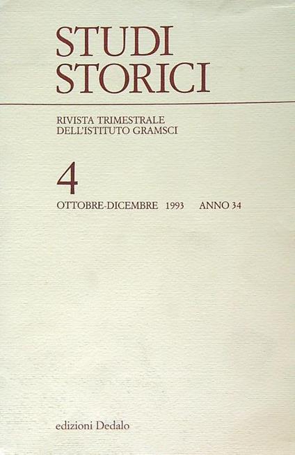 Studi storici 4/1993 - copertina