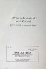 I Savoia nella Storia dei Nostri Comuni