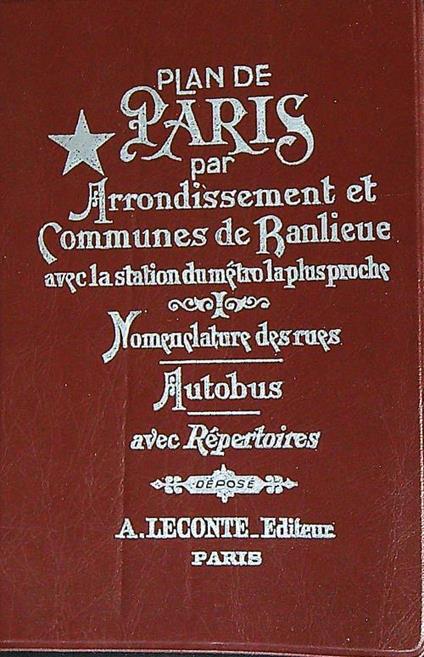 Guide Indicateur des Rues de Paris Autobus Metro - copertina
