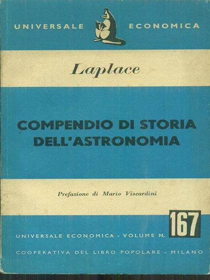 Compendio di storia dell'astronomia - p.s. Laplace - copertina
