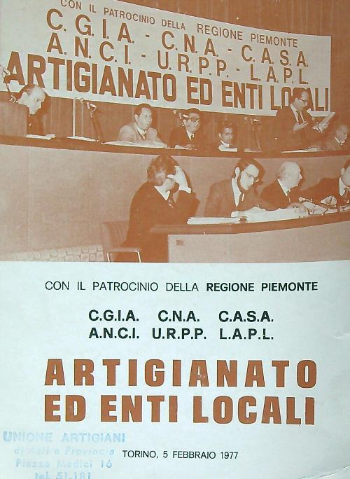 Convegno Artigianato ed enti locali