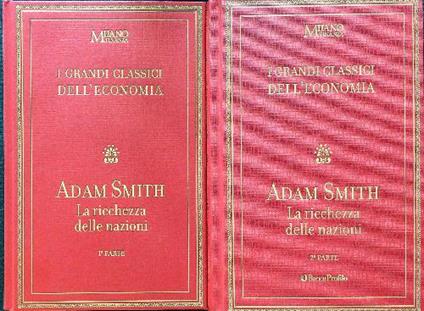 La ricchezza delle nazioni. 2vv - Adam Smith - copertina